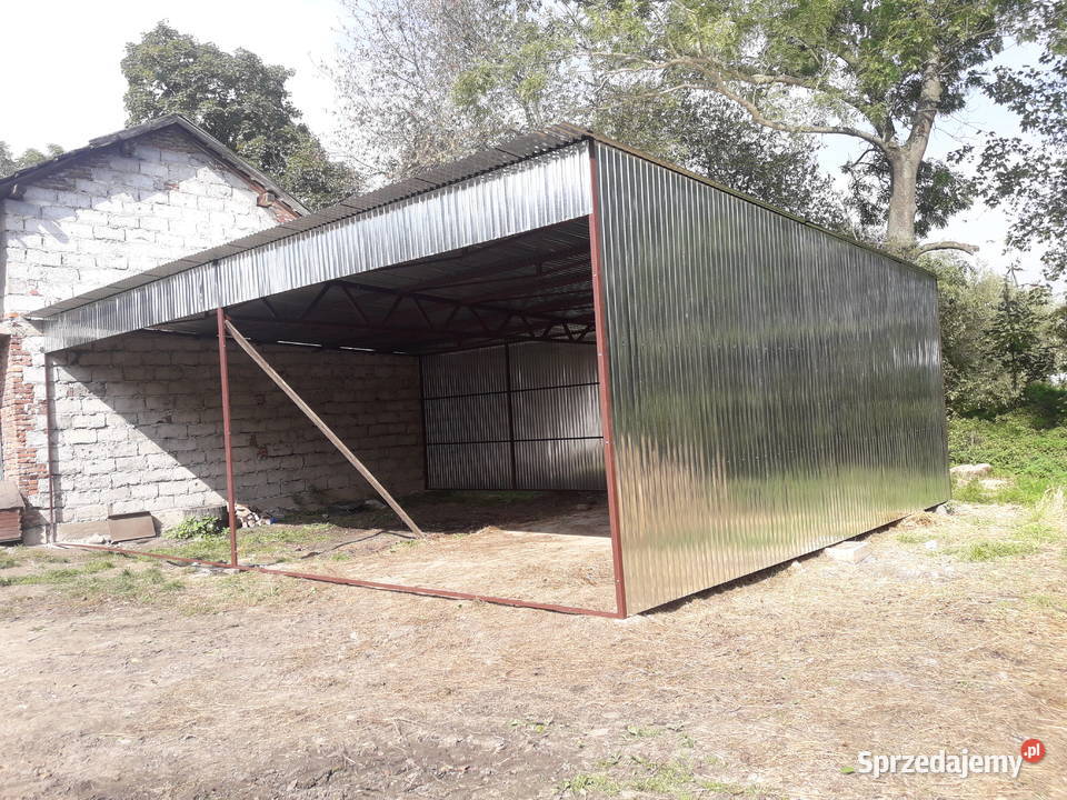 A201 Garaż Blaszany Otwarty Otwarta Wiata samodzielny Sprzedaż Wadowice
