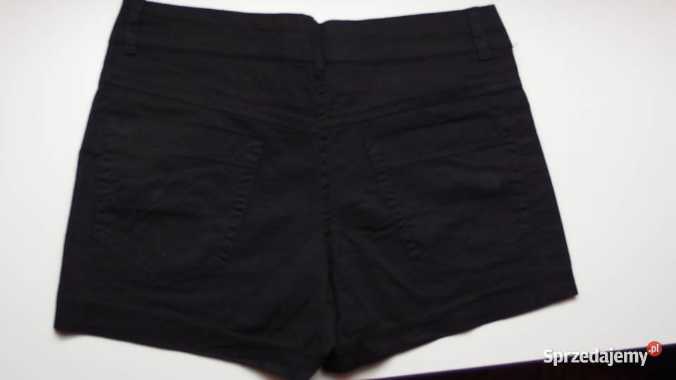 czarne krótkie spodenki szorty 36 S Toruń