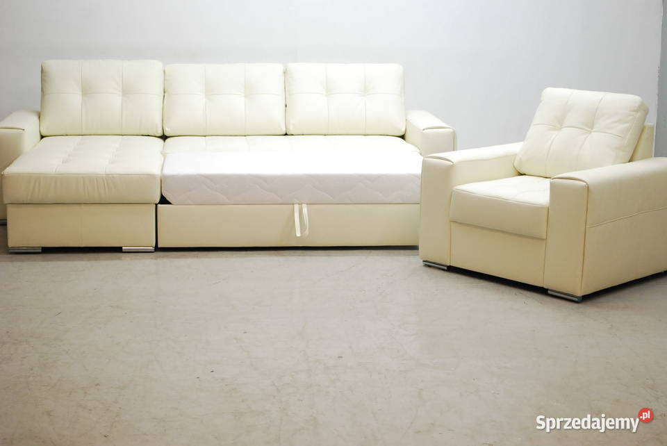 SKÓRA NATURALN NAROŻNIK Z FSPANIAfotel 1018 wielkopolskie Poznań