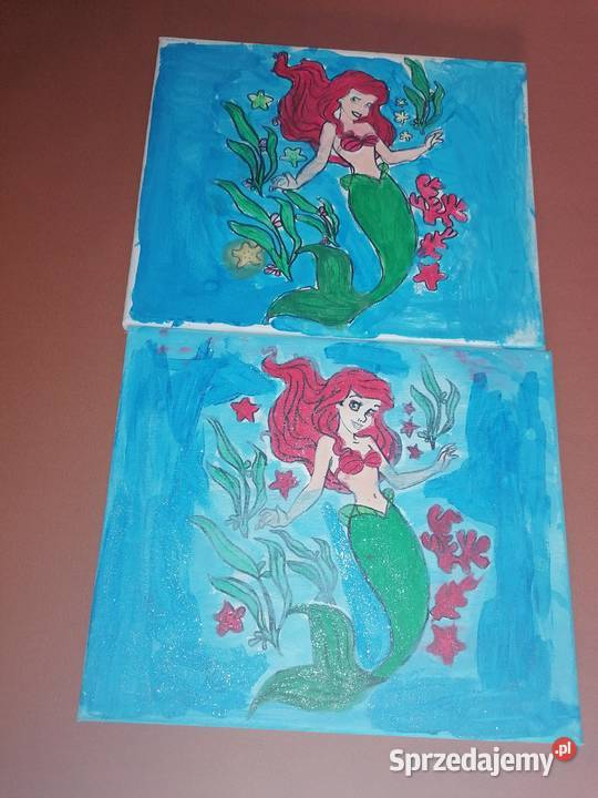 Obrazek na ścianę Arielka Mała Syrenka Elsa Łódź