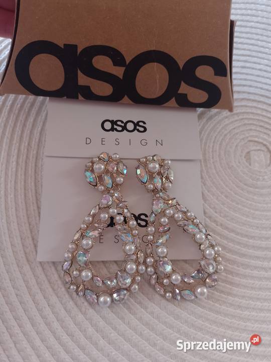 ASOS Wytworne duże kolczyki wieczorowe z Londynu