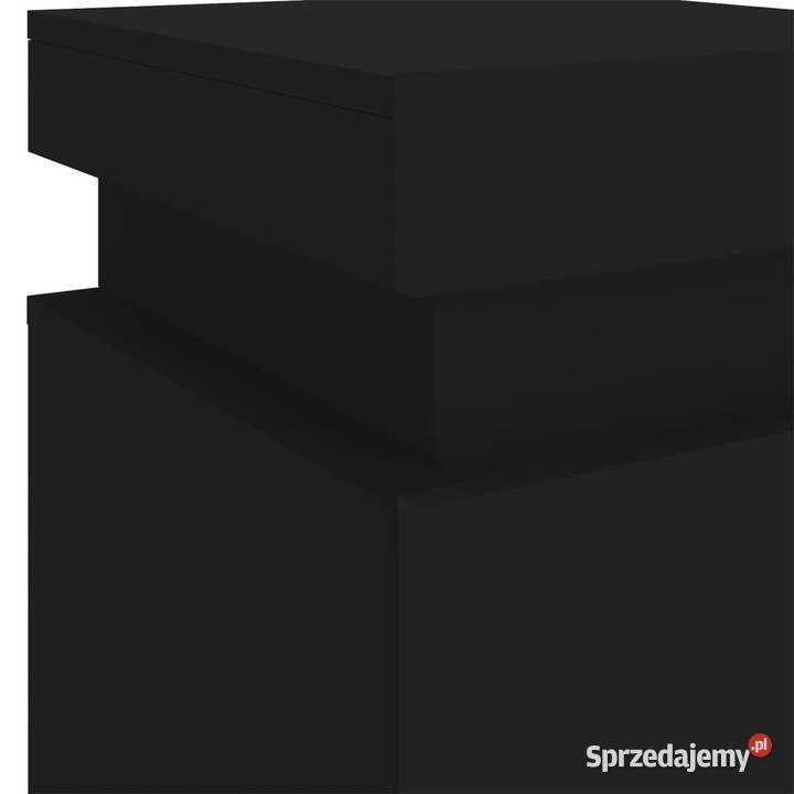 Szafka nocna z oświetleniem LED czarna 35x39x55 mazowieckie