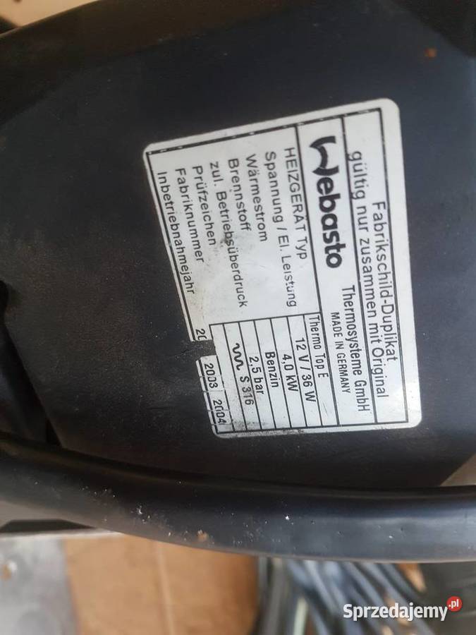 Suzuki Ignis FH 0003 webasto benzynowe THERMO ogrzewanie postojowe Legnica sprzedam