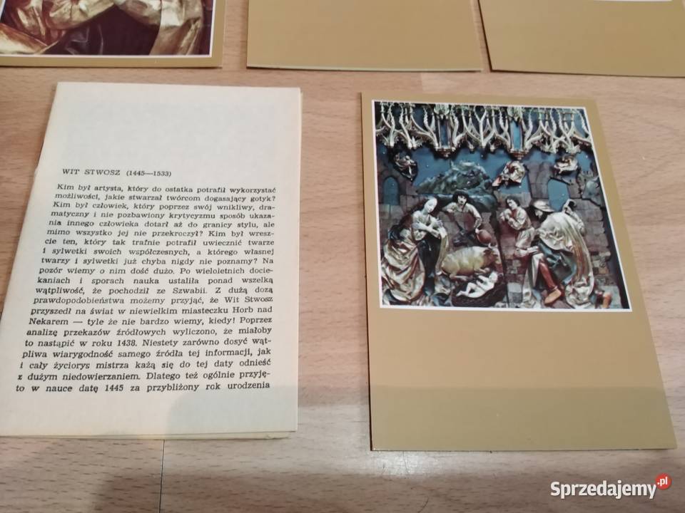 Ołtarz Mariacki 9 Pocztówek w obwolucie 1988 sprzedam
