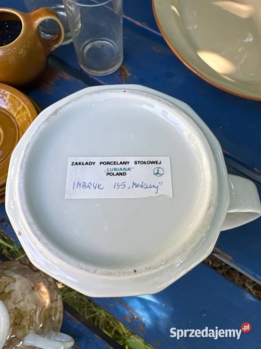Lubliana zestaw porcelany PRL filiżanki talerze wielkopolskie Poznań