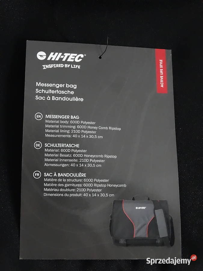 NOWA Torba na ramię Listonoszka Messenger HITEC Moda i Styl Biłgoraj