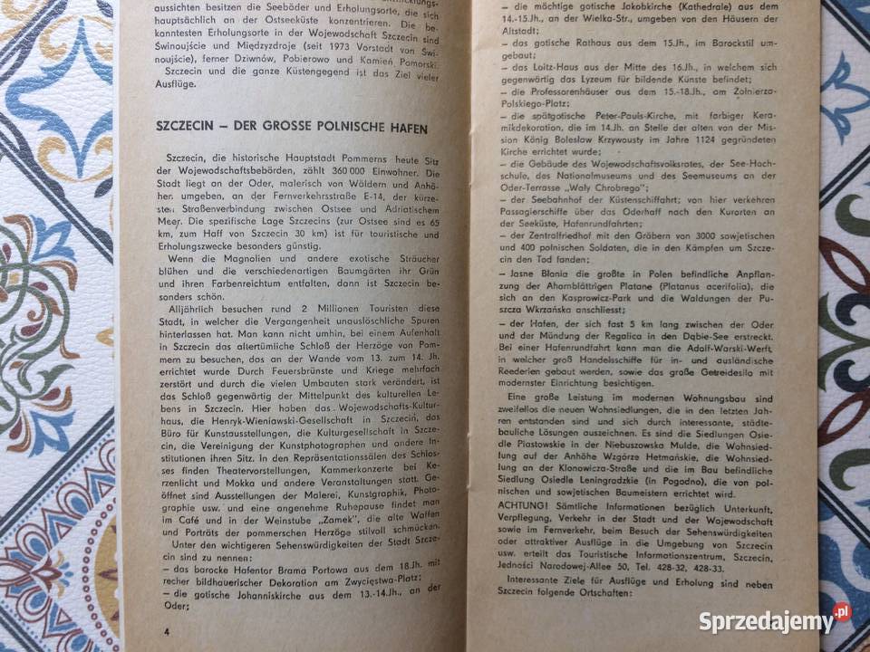3807 Zapraszamy Do Szczecina I Okolic zachodniopomorskie Szczecin