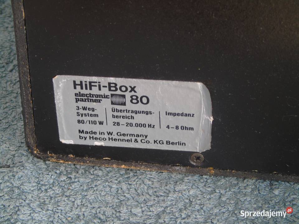 Kolumny Hi Fi Box 80 świetne stereo Visaton