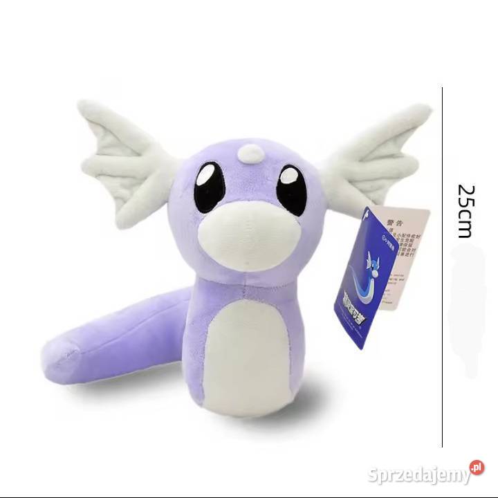 Dratini Pokemon Maskotka Pluszak 25 Oryginalna niebieski Warszawa