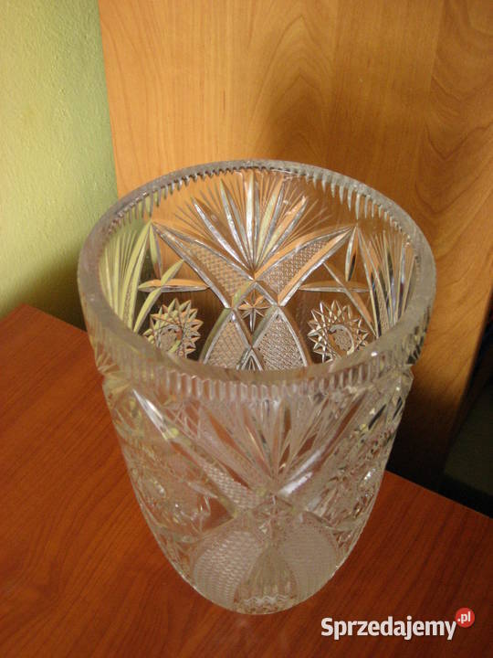 Kryształowy wazon Kryształ PRL Elegancki Kielce