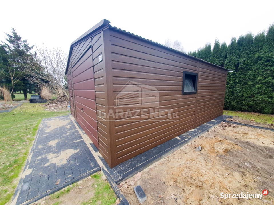 GARAŻ BLASZANY 55x6 m BRAMA UCHYLNA małopolskie Łapanów