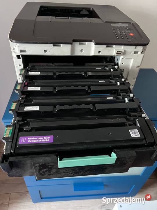 Tonery do SAMSUNG CLP680 komplet używane zestaw Kraków sprzedam