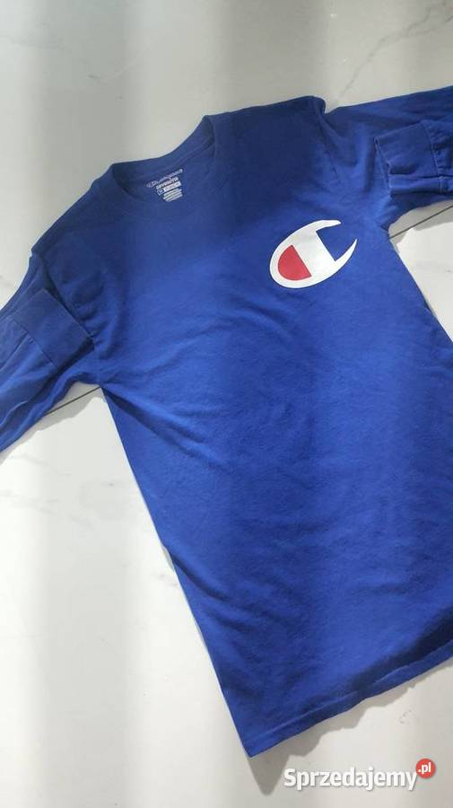 Champion Tshirt Logo Oversize xs niebieski Suwałki