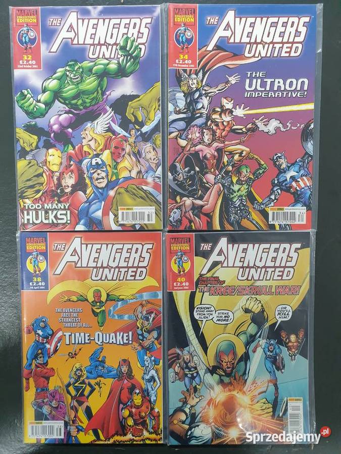 The Avengers United 29 komiksów Marvel język