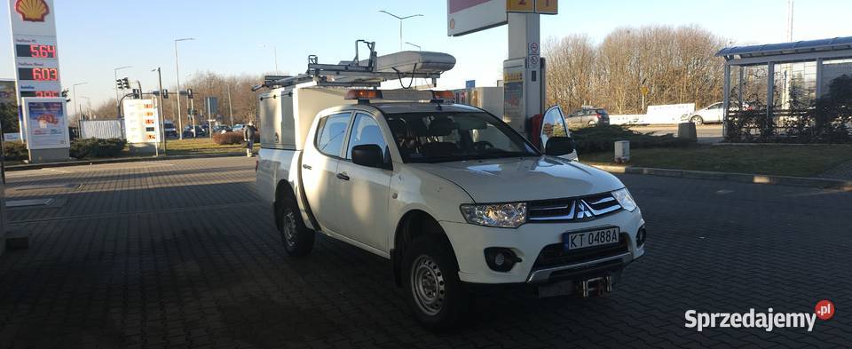 Mitshubishi l200 2014r webasto wciagarka Samochody osobowe Biskupiec