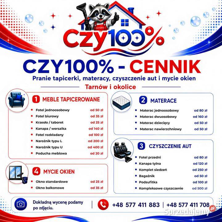 PROFESJONALNE PRANIE I CZYSZCZENIE MATERACY Tarnów