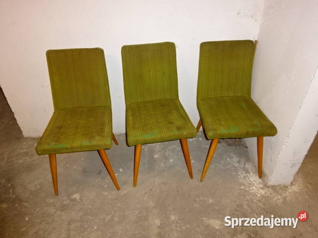 Krzesła fotelikowe z PRL-u