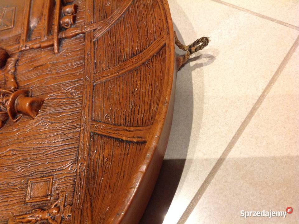 STARY OBRAZ PŁASKORZEŹBA Z WOSKU PSZCZELEGO sprzedam