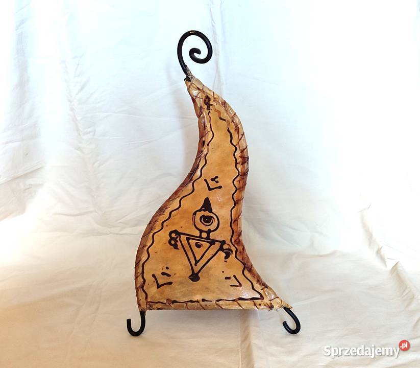 LLampa marokańska ze skóry lampion orientalny