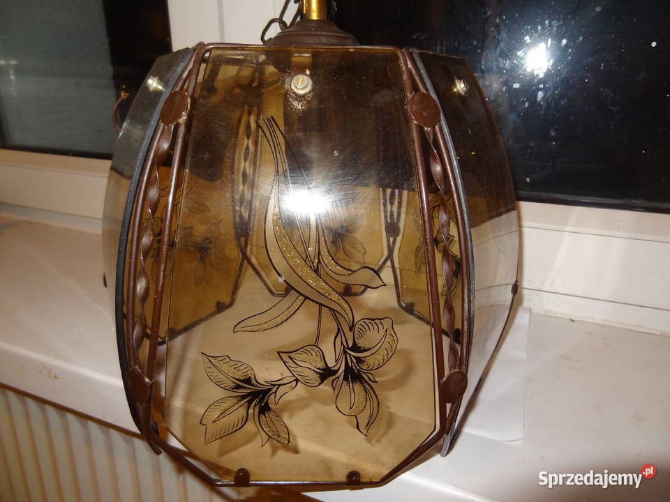 Żyrandol lampa wisząca PRL Poznań sprzedam