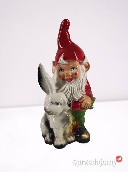 Dekoracje Figura Krasnal z Królikiem Lublin sprzedam