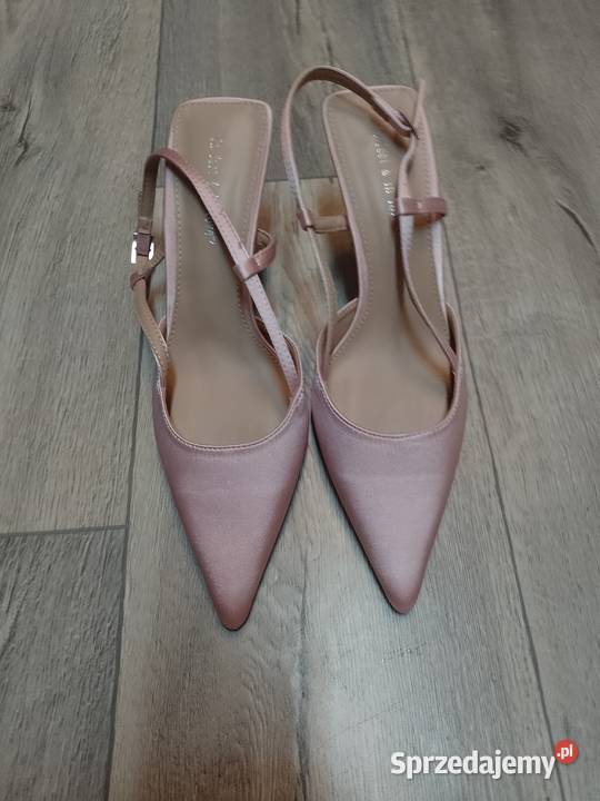 40 Różowe Pudrowe czółenka szpilki wieczorowe z inna małopolskie Kraków