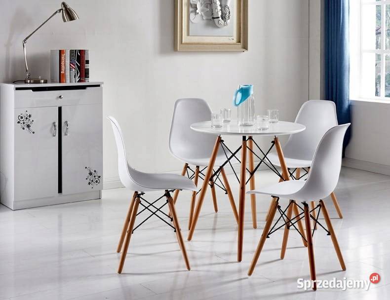 Krzesła skandynawskie Ikea białe Krzesła