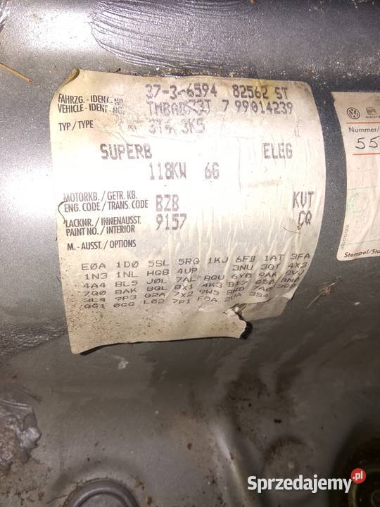 Skoda superb 2 tylny zderzak sedan pdc Horodło