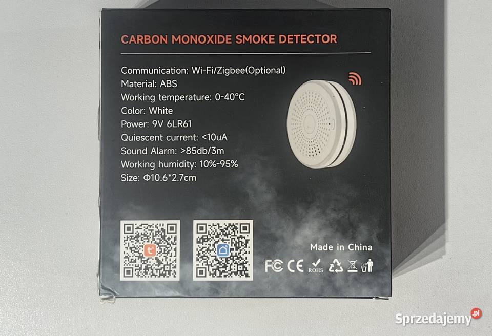 Czujnik detektor czadu i tlenku węgla CO Zigbee Inczew sprzedam