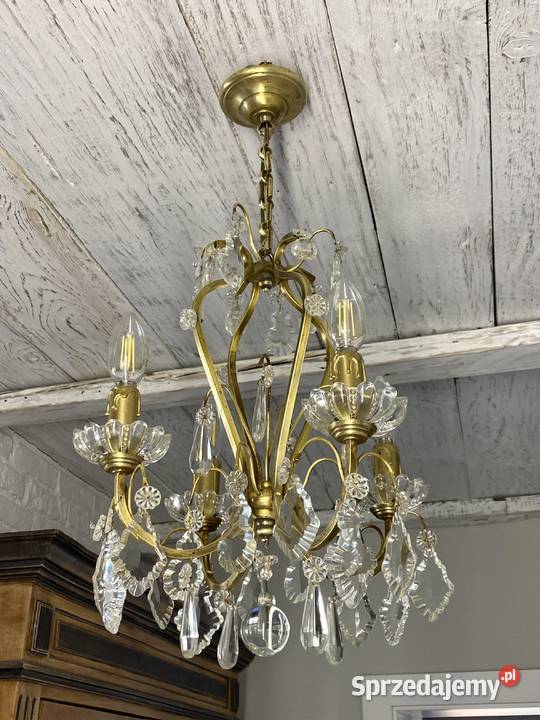 Elegancki Francuski kryształowy Żyrandol 11 Lampy wiszące Poznań