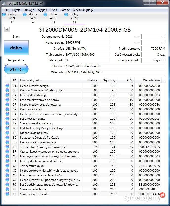 Dysk 2TB SATA III 35 BarraCuda ST2000DM006 SATA Tomaszów Lubelski