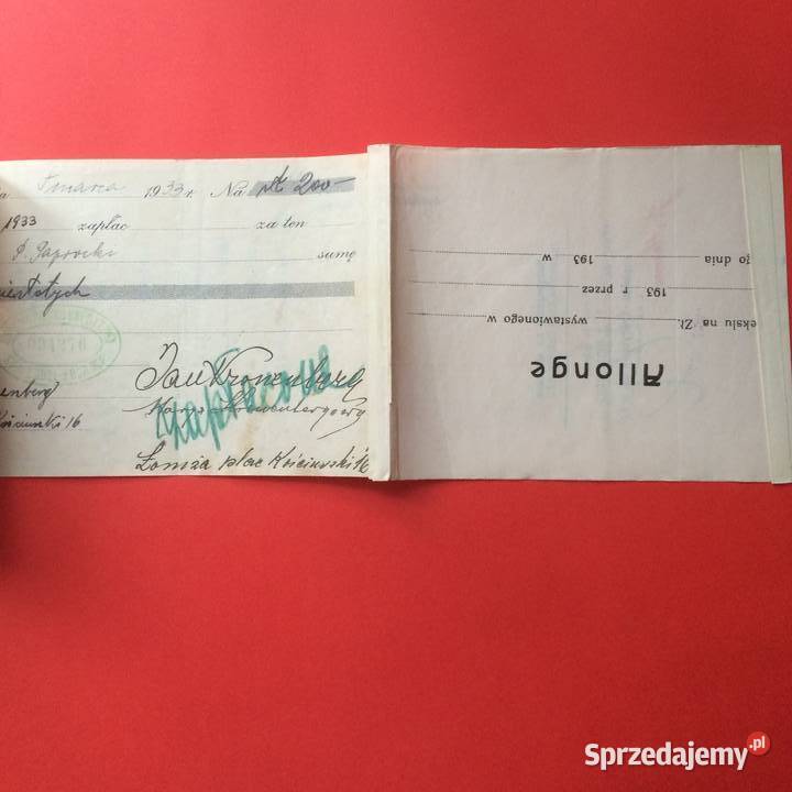 1509 Weksel Wystawiony w Krakowie 6 Szczecin