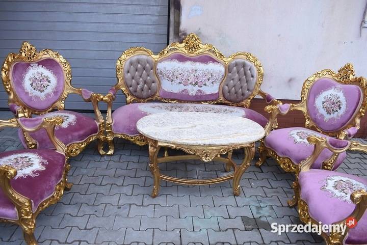Barokowy Komplet Wypoczynkowy Wypoczynek w Kraków sprzedam