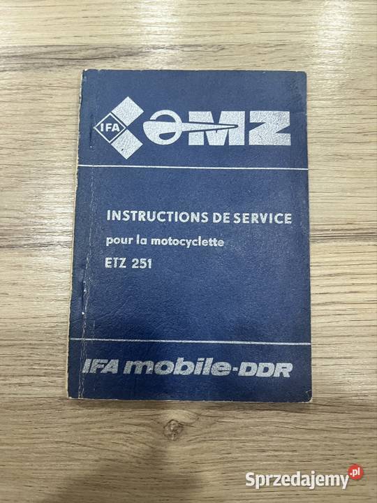 Instrukcja mz etz 251 org DDR export Wola Raniżowska