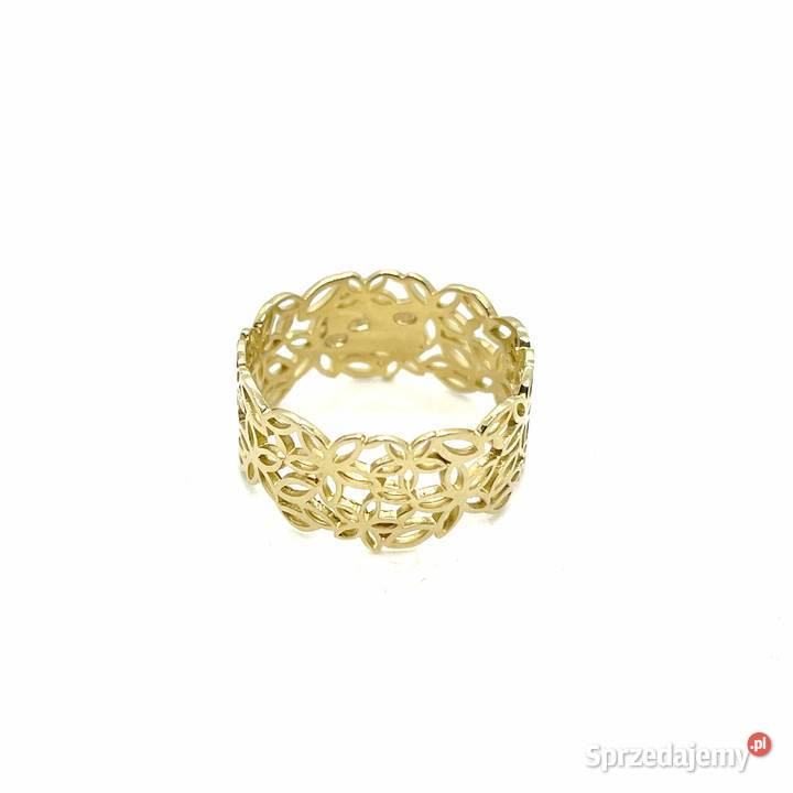 Nowy Złoty Pierścionek Próby 585 369g Rozmiar 21 złoto Elbląg sprzedam