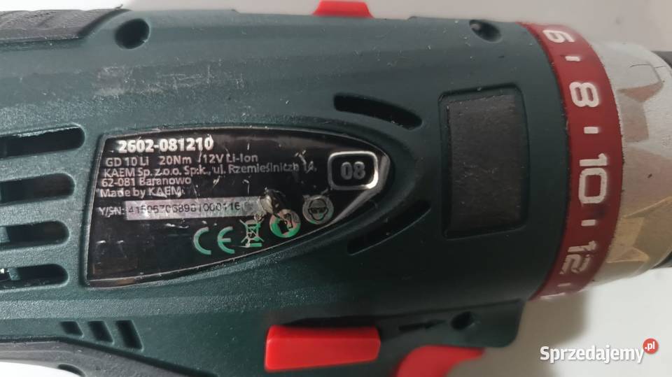 Wiertarkowkrętarka Grone 12V Katowice