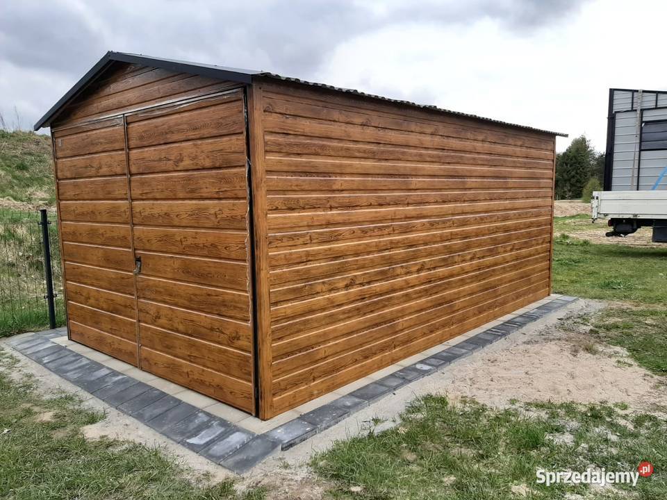 Tani Garaż Blaszany Drewnopodobny Złoty Dąb zachodniopomorskie