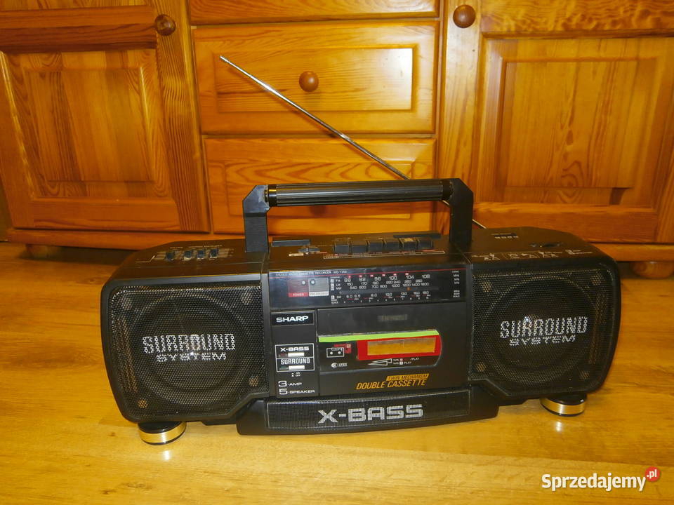 Radiomagnetofon BOOMBOX SHARP WQT352HBK sprawny Łódź