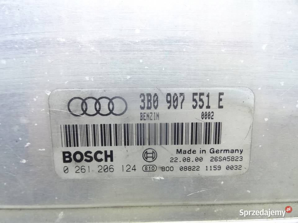 3B0907551E AUDI A8 D2 STEROWNIK SILNIKA osobowe Komputery Przemęt