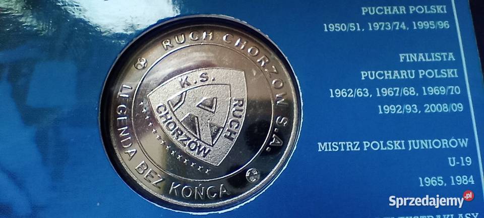 Stare monety Medal Ruch Chorzów Polska 110 podkarpackie Lesko