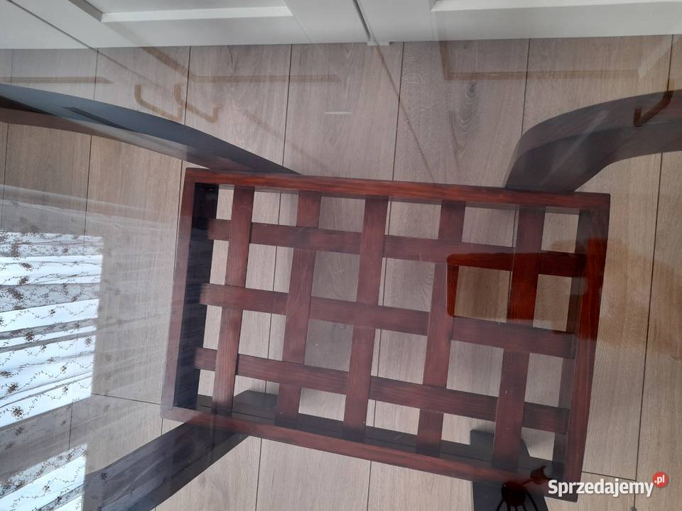 Stolik ława szklany blat