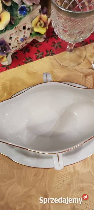Sosjerka biel złoto porcelana Plankenhammer Wrocław sprzedam