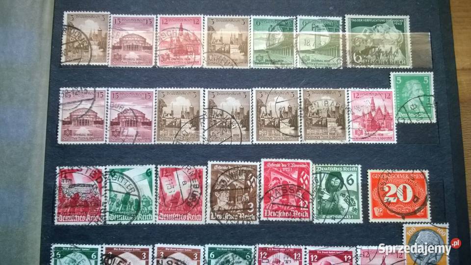 znaczki NIEMCY zestaw 93 stemplowane Warszawa