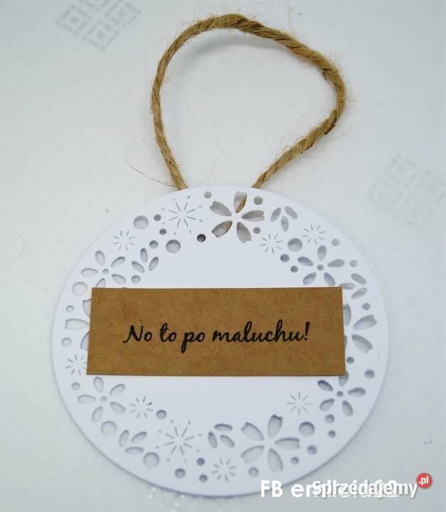 Zawieszki na alkohol rustykalne eco ażurowe Ślub sprzedam