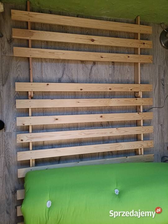 Sofa drewniana z materacem futon rozkładana Łódź