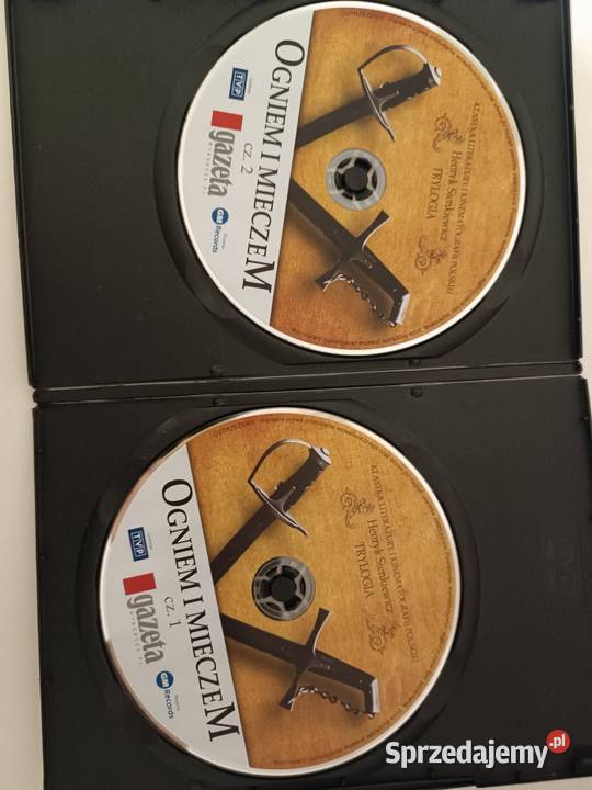 Ogniem i Mieczem Film DVD Komplet dwie płyty kujawsko-pomorskie Bydgoszcz
