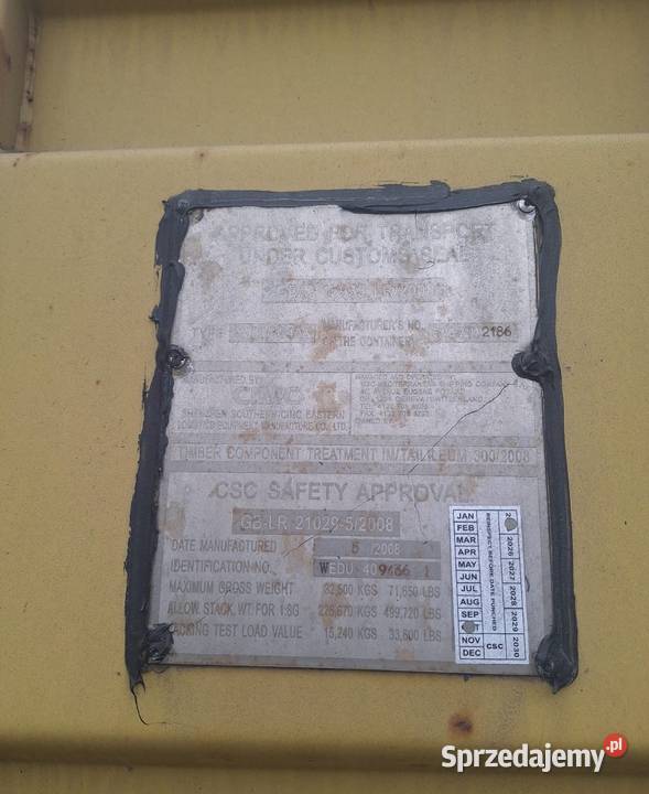 Sprzedam kontener morski 12 metrowy 40DC Białystok