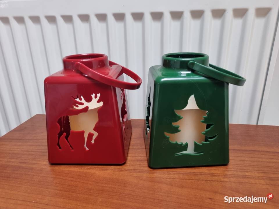 Lampion czerwona zielona 2 sztuki Led Lublin