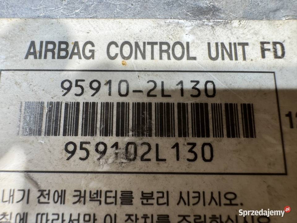 Sensor moduł sterownik airbag hyundai i30 I 1 osobowe wielkopolskie Międzychód sprzedam