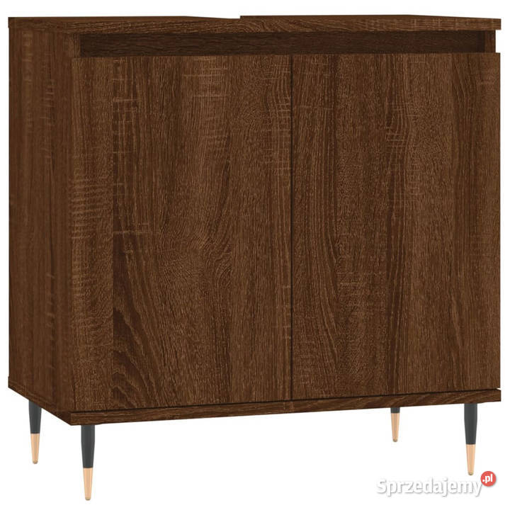Szafka łazienkowa brązowy dąb 58x33x60 WM831579 Warszawa
